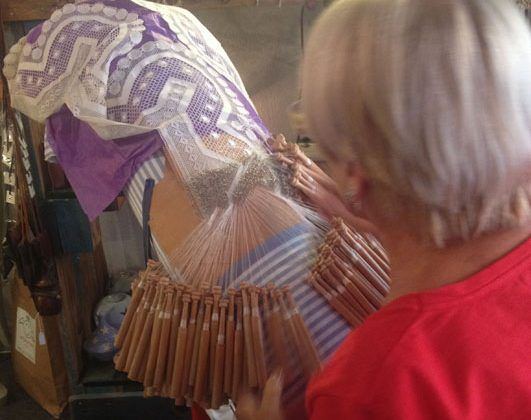 Visita de La Escola de Puntaires del Arboç